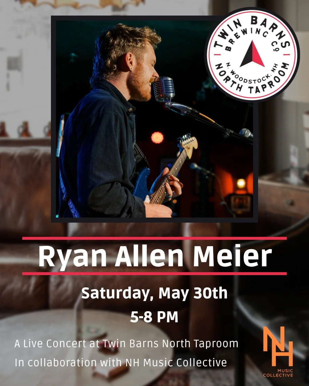Ryan Allen Meier Live at Twin Barns Brewing North Taproom