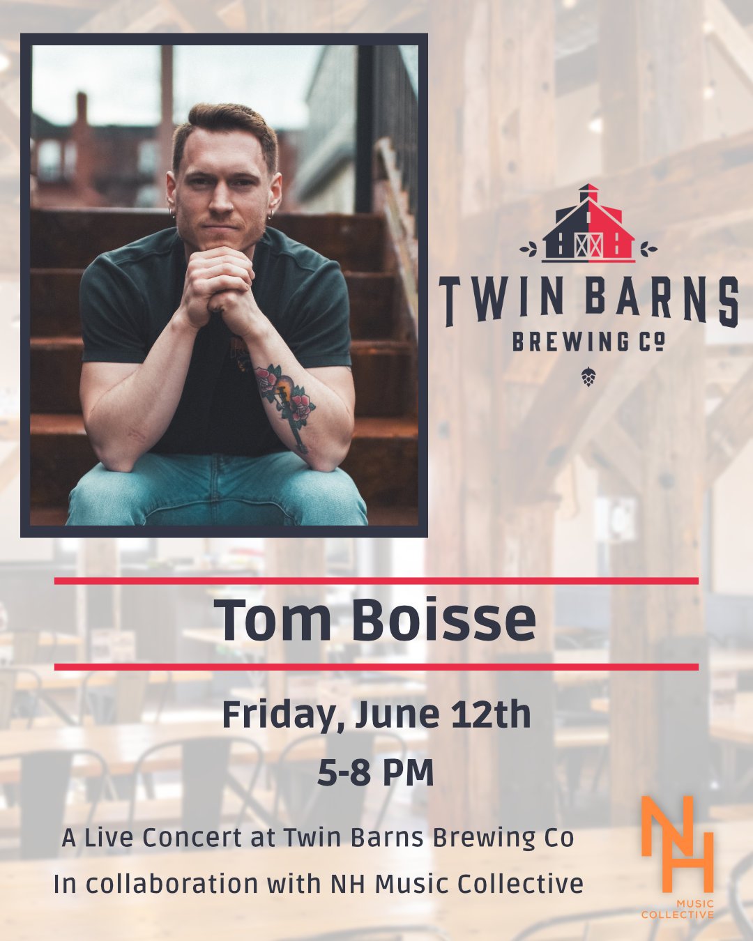 Tom Boisse Live at Twin Barns Brewing