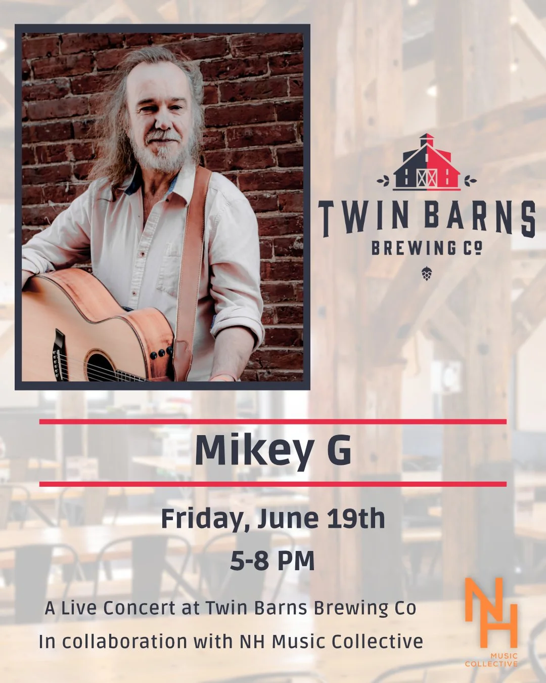 Mikey G Live at Twin Barns Brewing