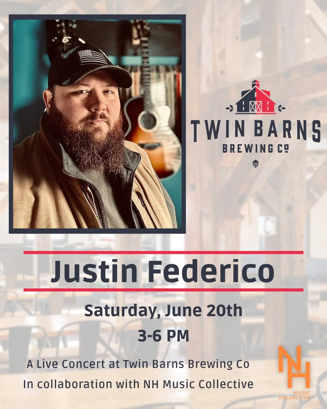 Justin Federico Live at Twin Barns Brewing