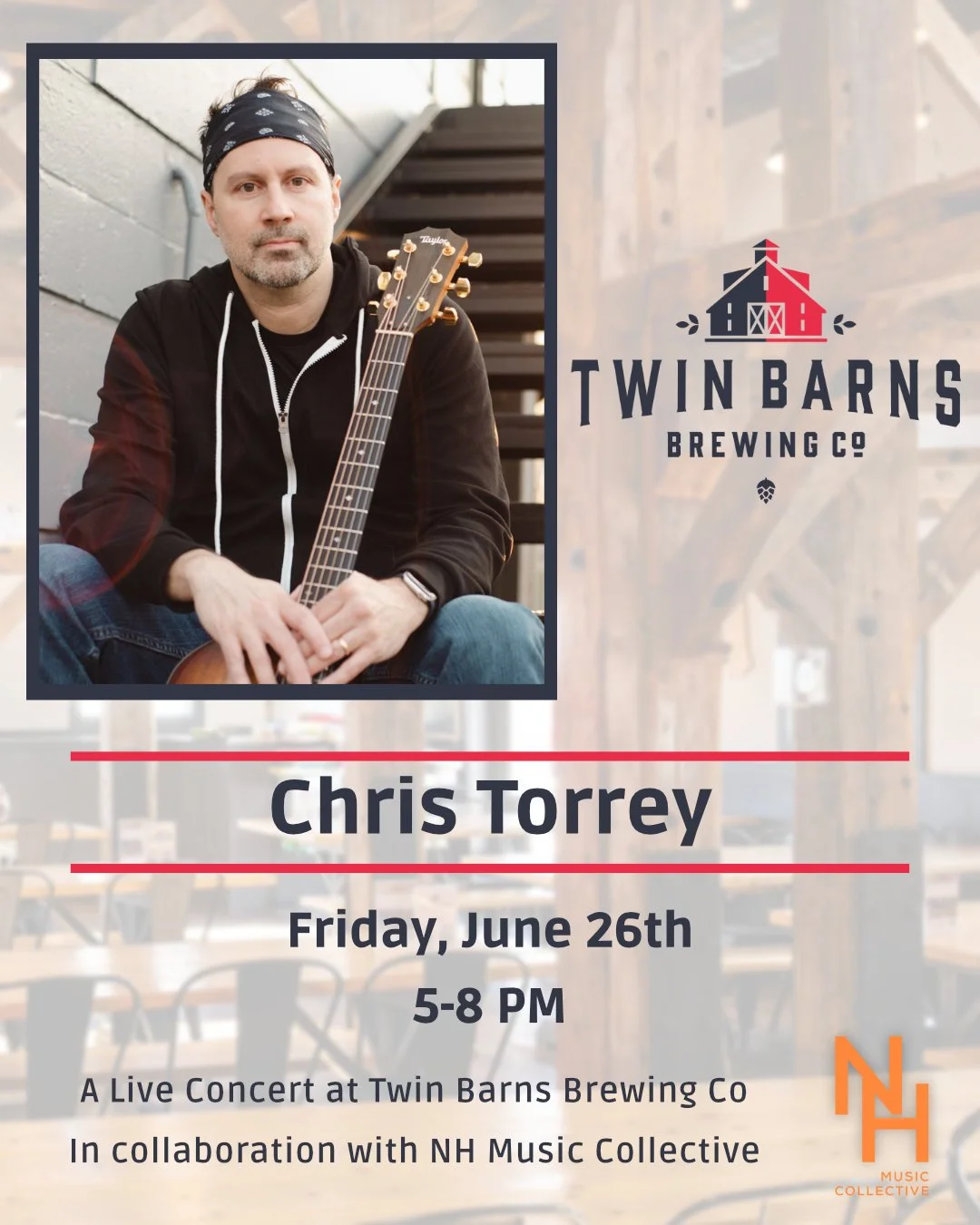 Chris Torrey Live at Twin Barns Brewing