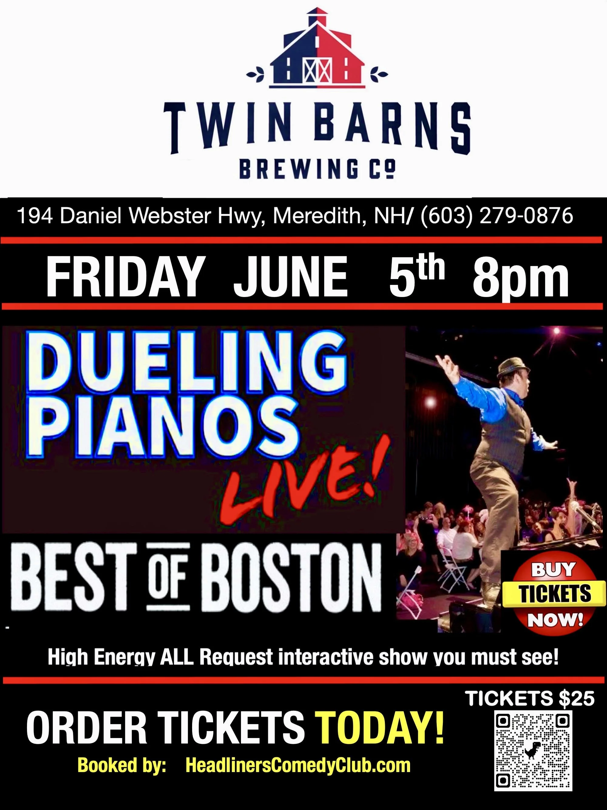 Dueling Pianos LIVE at Twin Barns Brewing