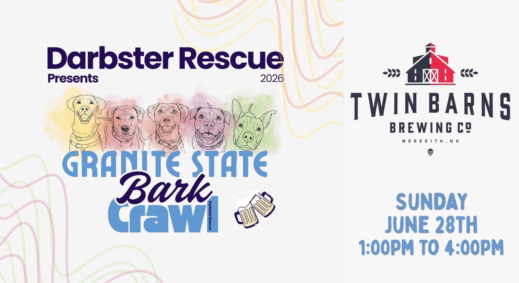 Darbster Dog Rescue Bark Crawl at Twin Barns Brewing