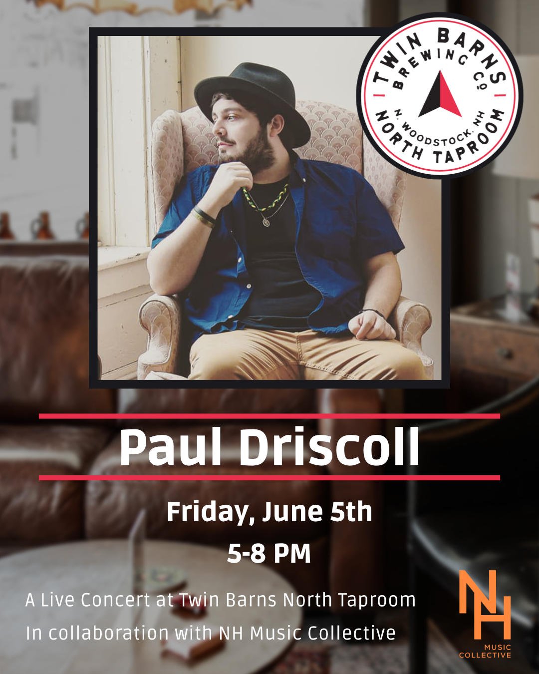 Paul Driscoll Live at Twin Barns Brewing North Taproom