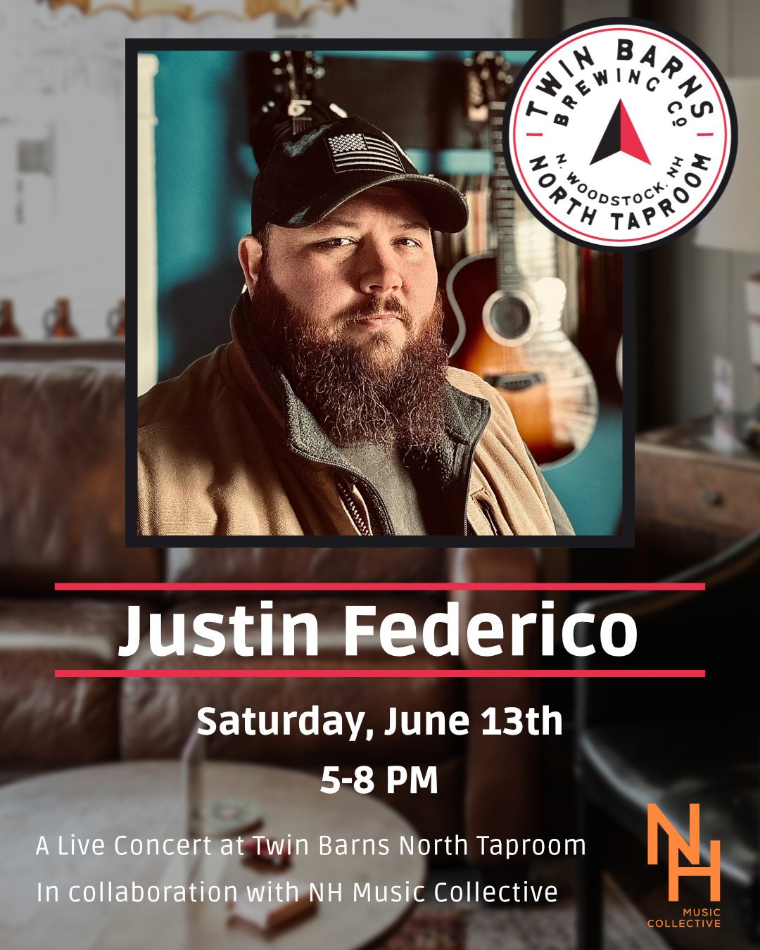 Justin Federico Live at Twin Barns Brewing North Taproom