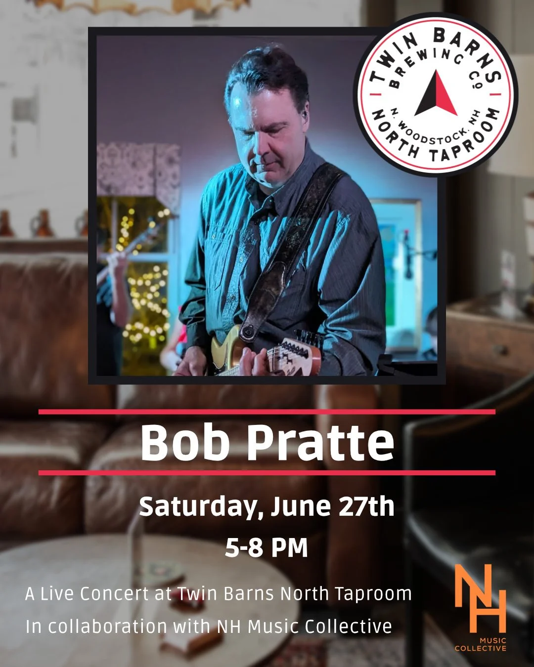 Bob Pratte Live at Twin Barns Brewing North Taproom