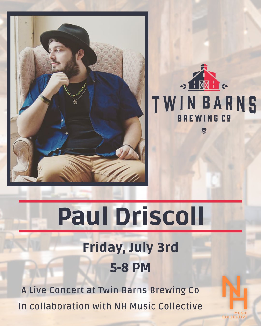 Paul Driscoll Live at Twin Barns Brewing