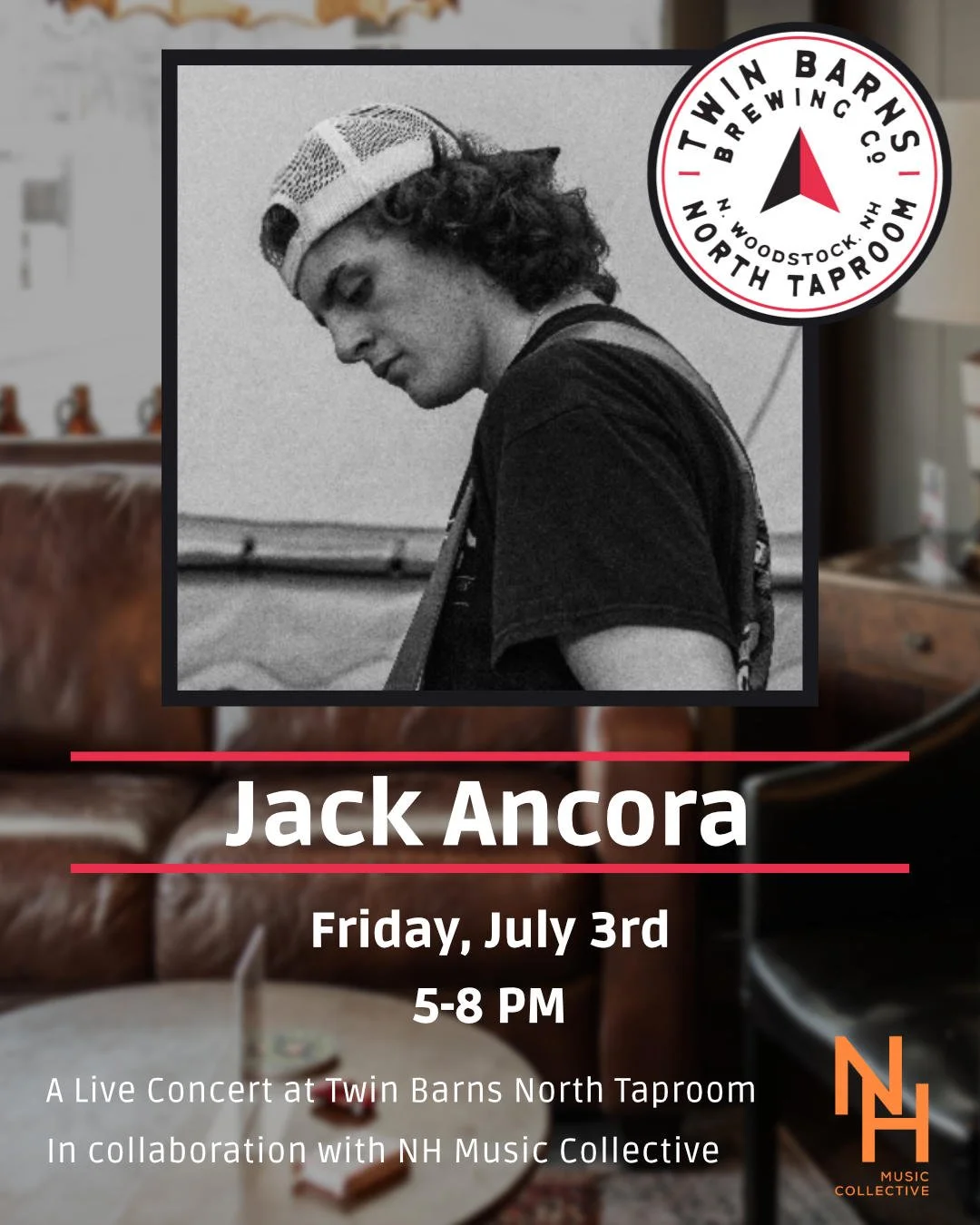 Jack Ancora Live at Twin Barns Brewing North Taproom
