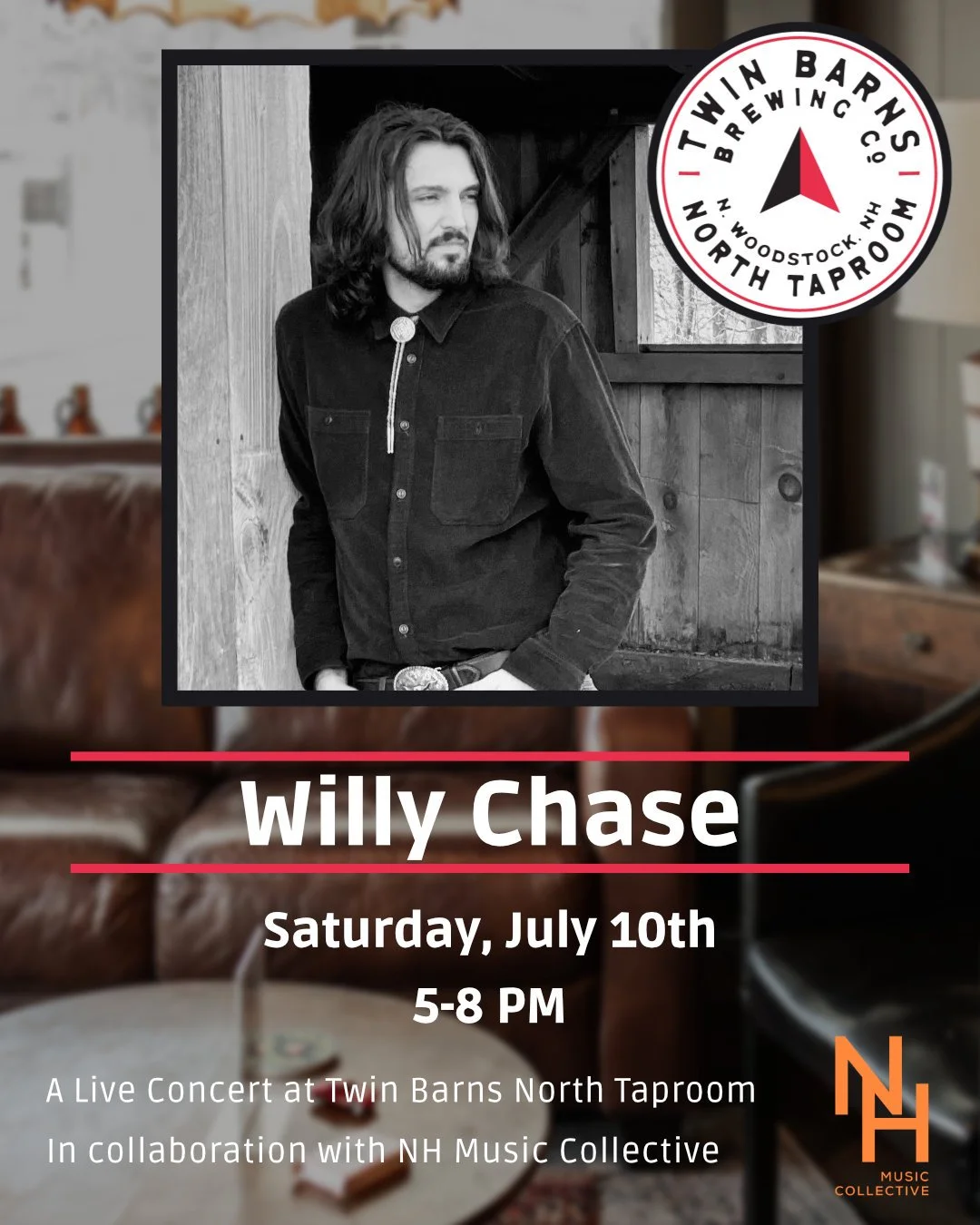 Willy Chase Live at Twin Barns Brewing North Taproom