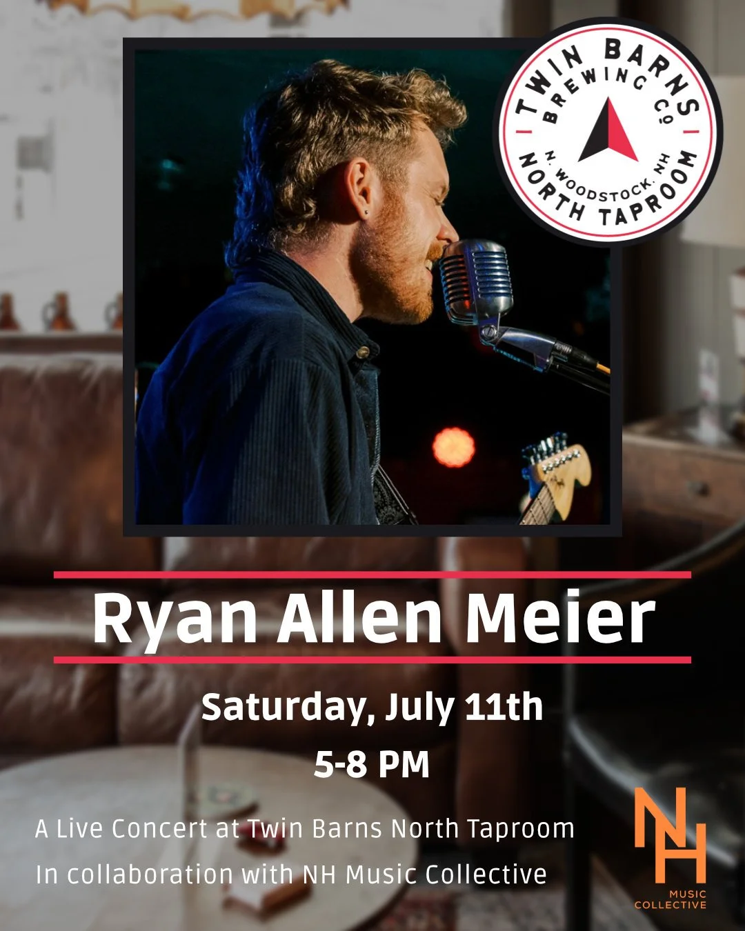 Ryan Allen Meier Live at Twin Barns Brewing North Taproom