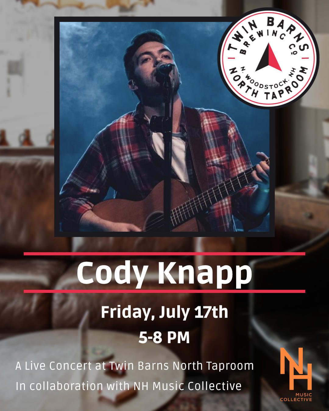 Cody Knapp Live at Twin Barns Brewing North Taproom