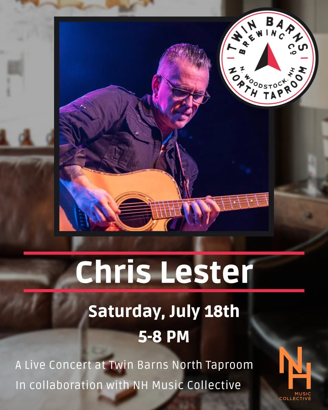 Chris Lester Live at Twin Barns Brewing North Taproom
