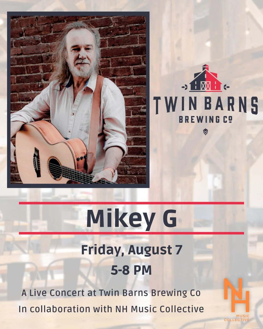 Mikey G Live at Twin Barns Brewing