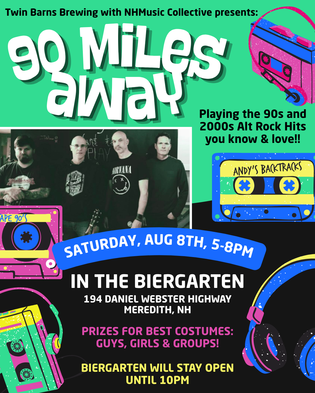90 Miles Away Live at Twin Barns Brewing