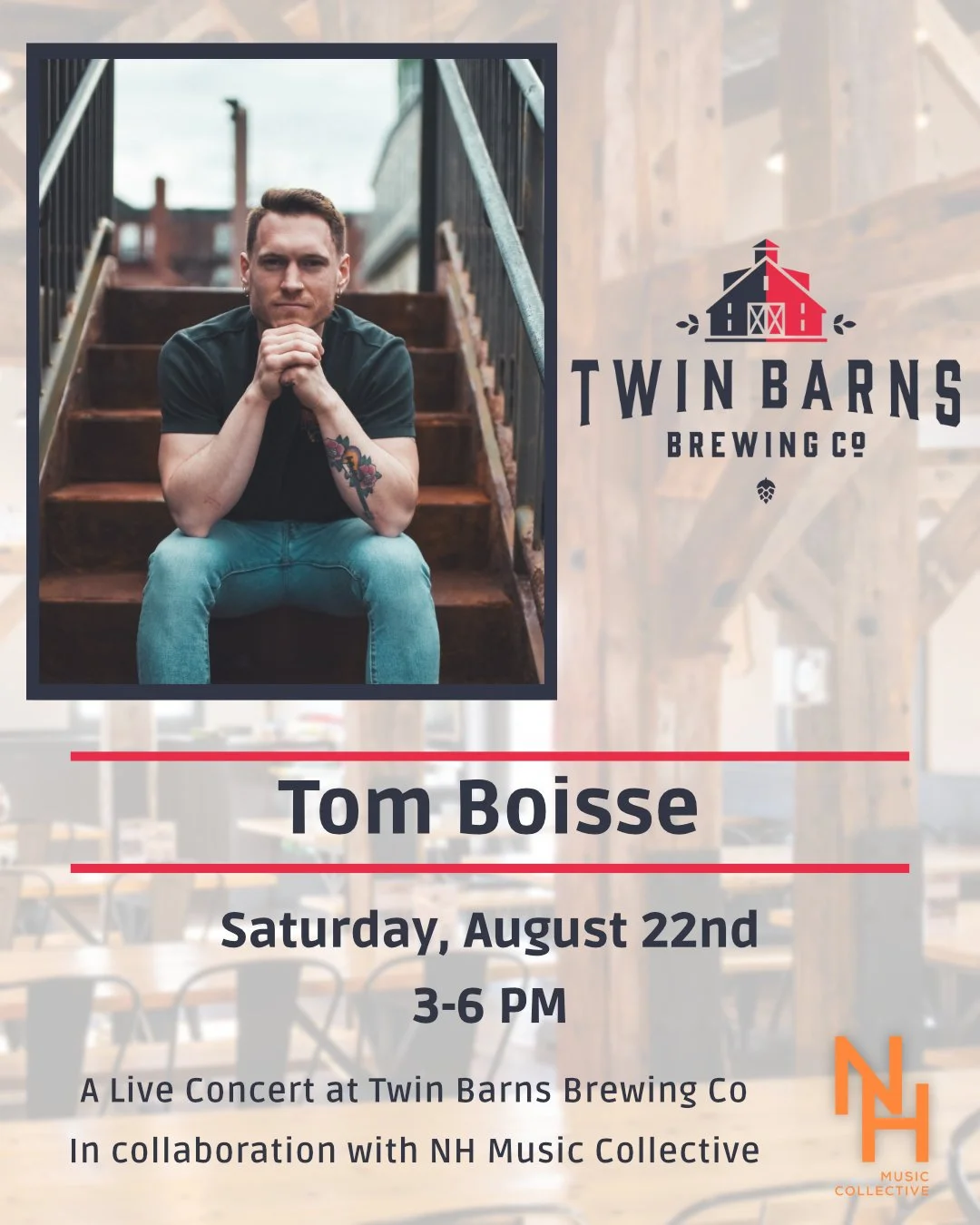 Tom Boisse Live at Twin Barns Brewing