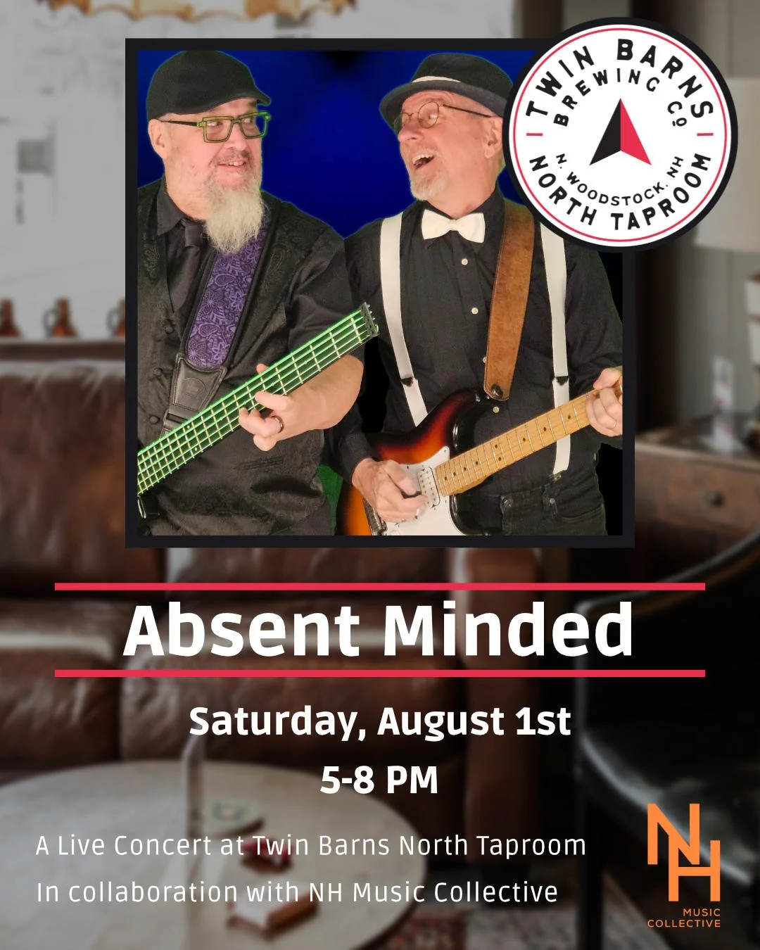 Absent Minded Live at Twin Barns Brewing North Taproom