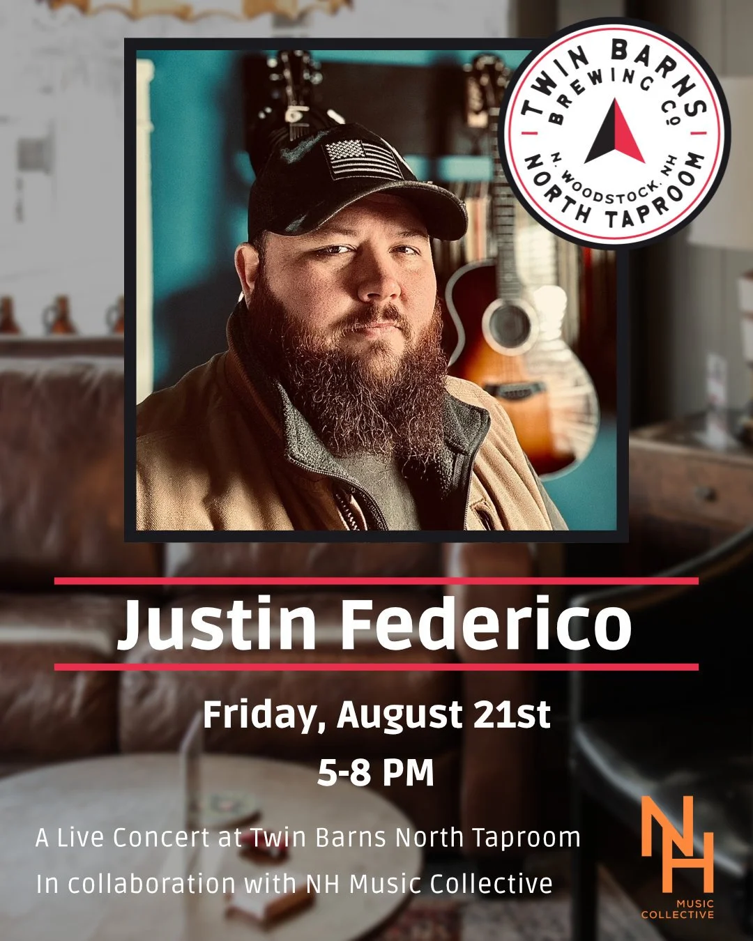 Justin Federico Live at Twin Barns Brewing North Taproom