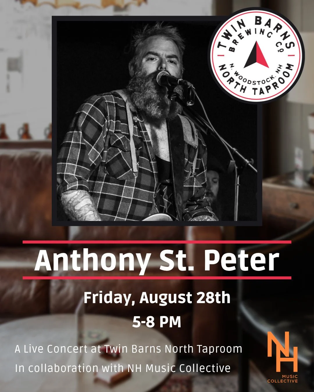 Anthony St. Peter Live at Twin Barns Brewing North Taproom