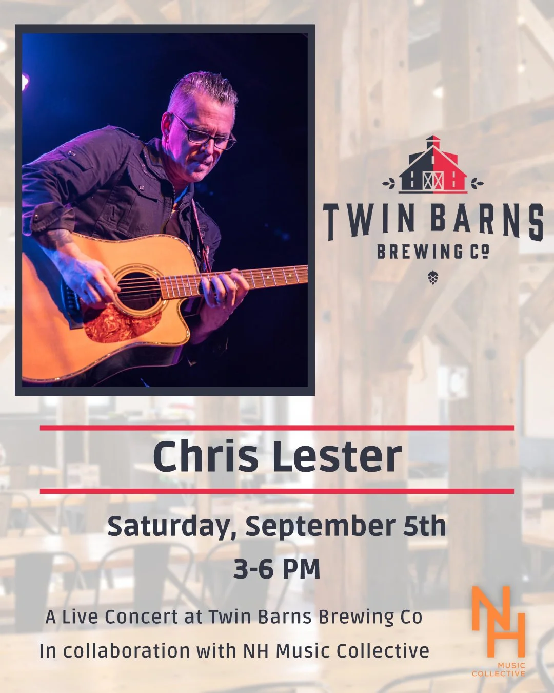 Chris Lester Live at Twin Barns Brewing