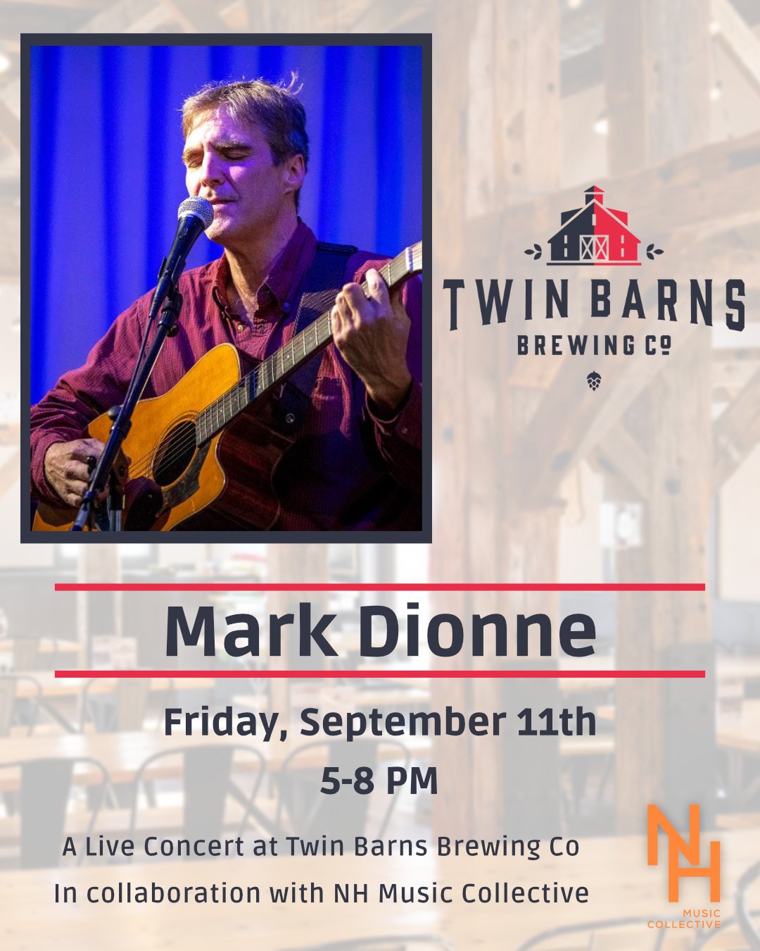 Mark Dionne Live at Twin Barns Brewing