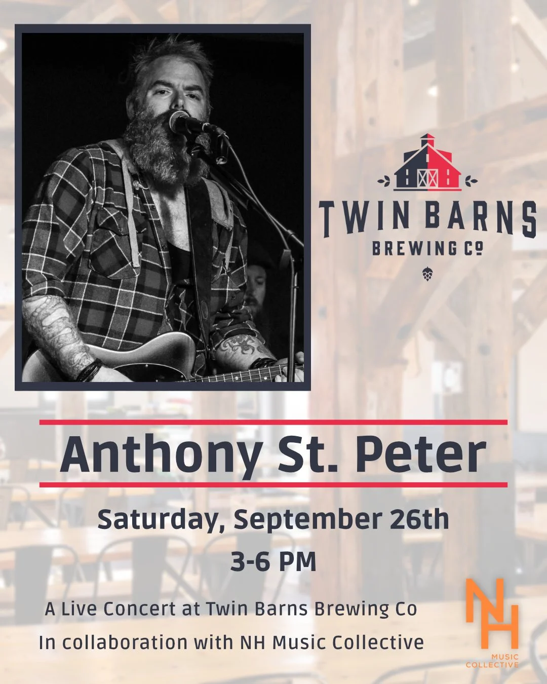 Anthony St. Peter Live at Twin Barns Brewing