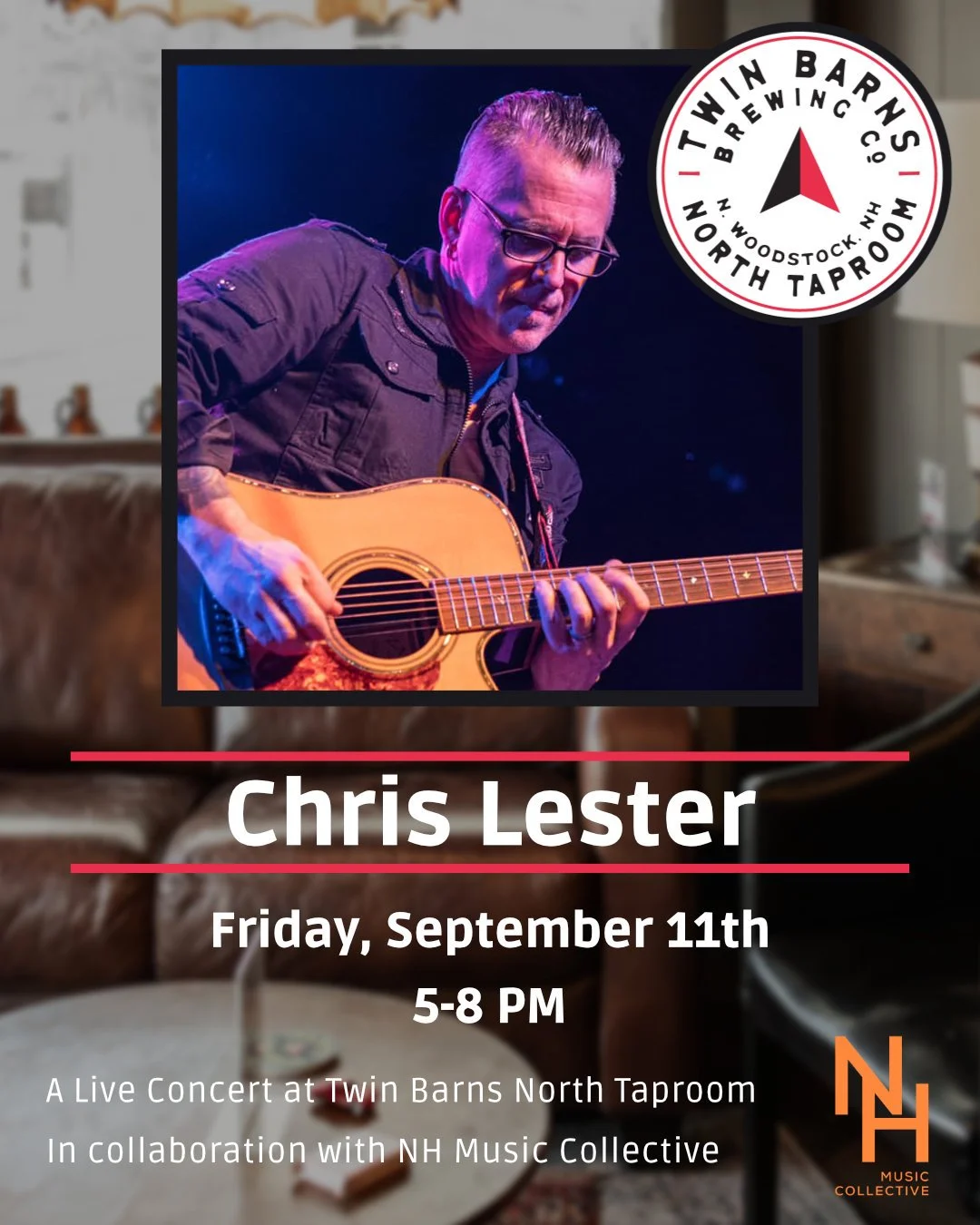 Chris Lester Live at the Twin Barns Brewing North Taproom