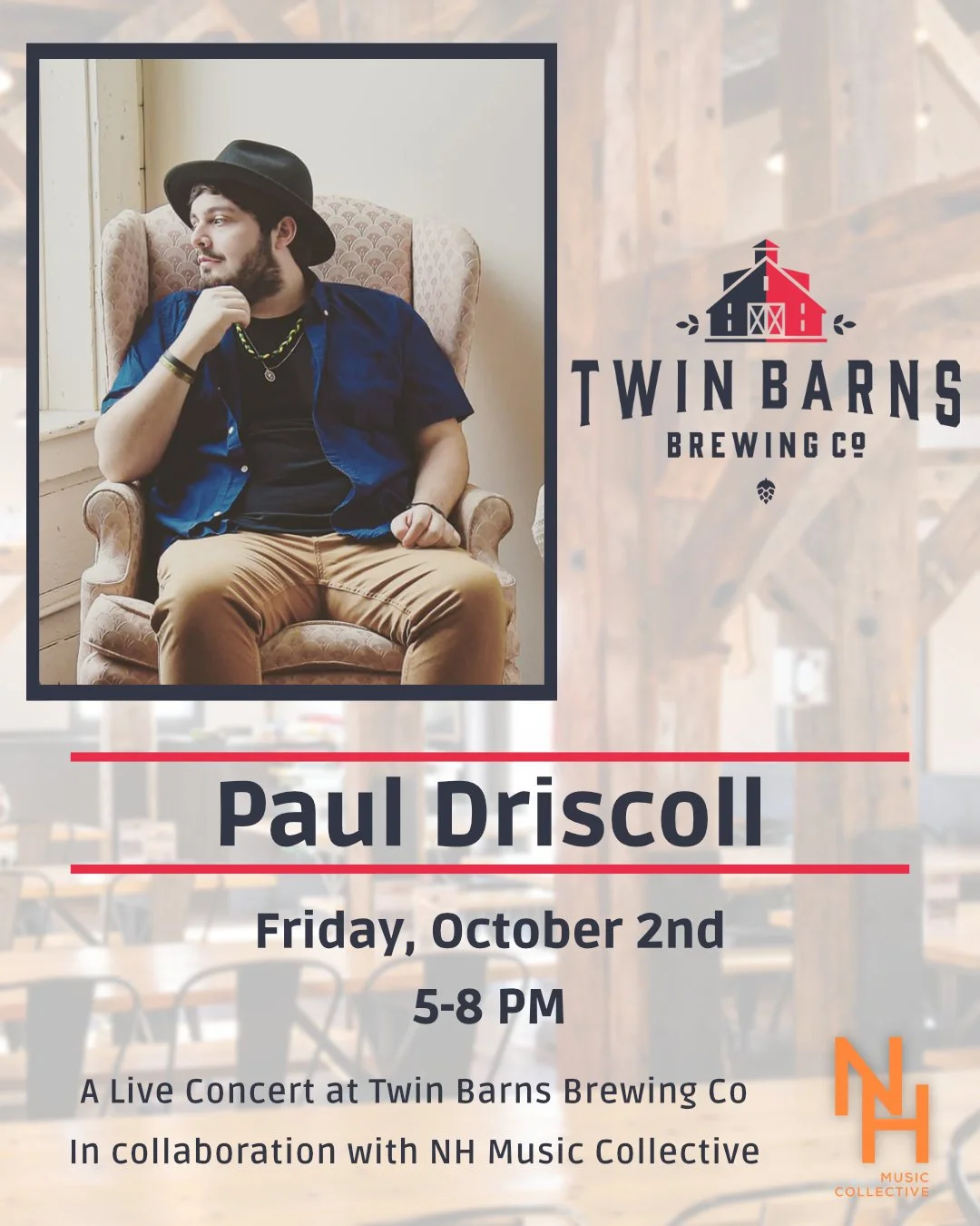 Paul Driscoll Live at Twin Barns Brewing
