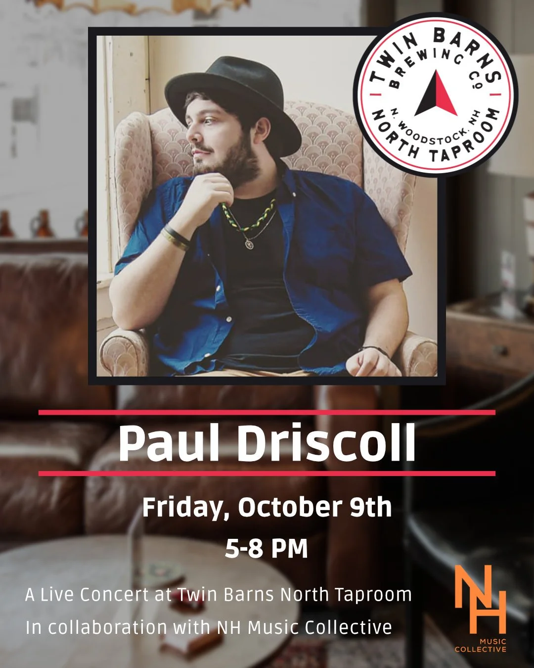 Paul Driscoll Live at Twin Barns Brewing North Taproom