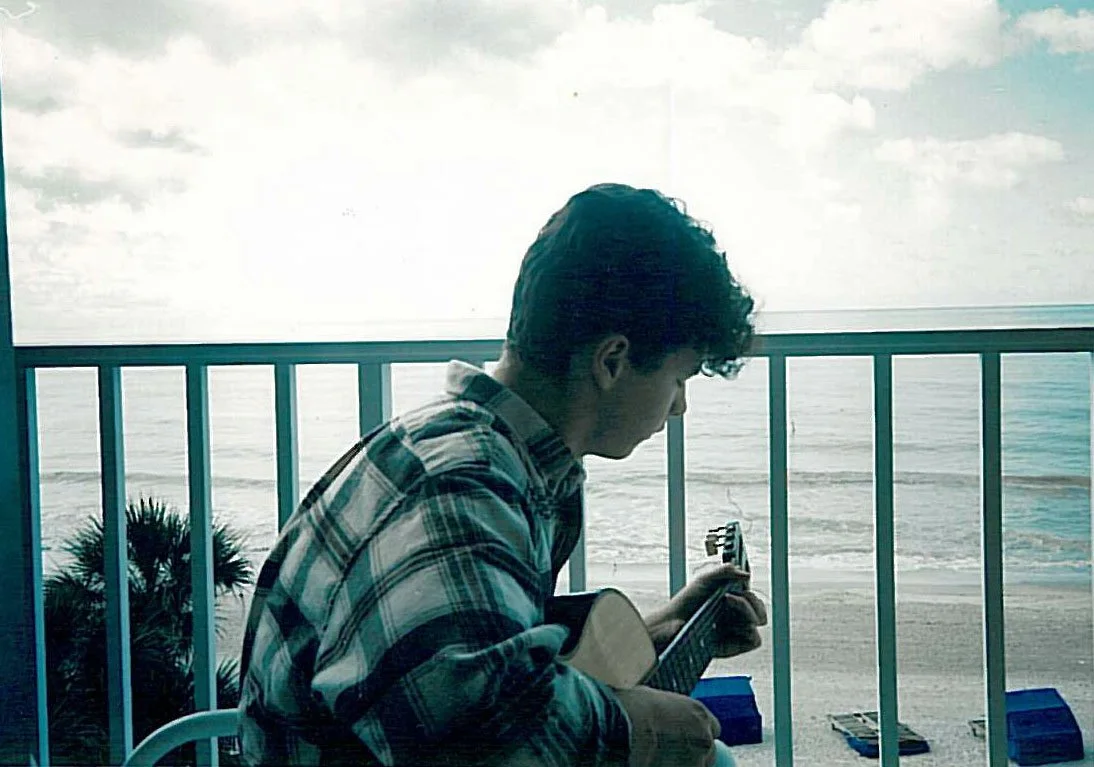 Practicing on the Beach 1991
