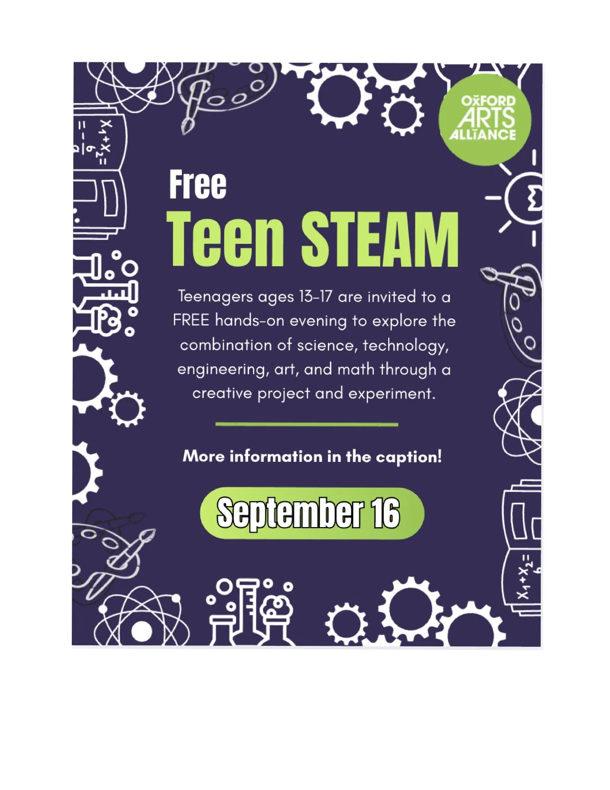Free Teen STEAM Lab.