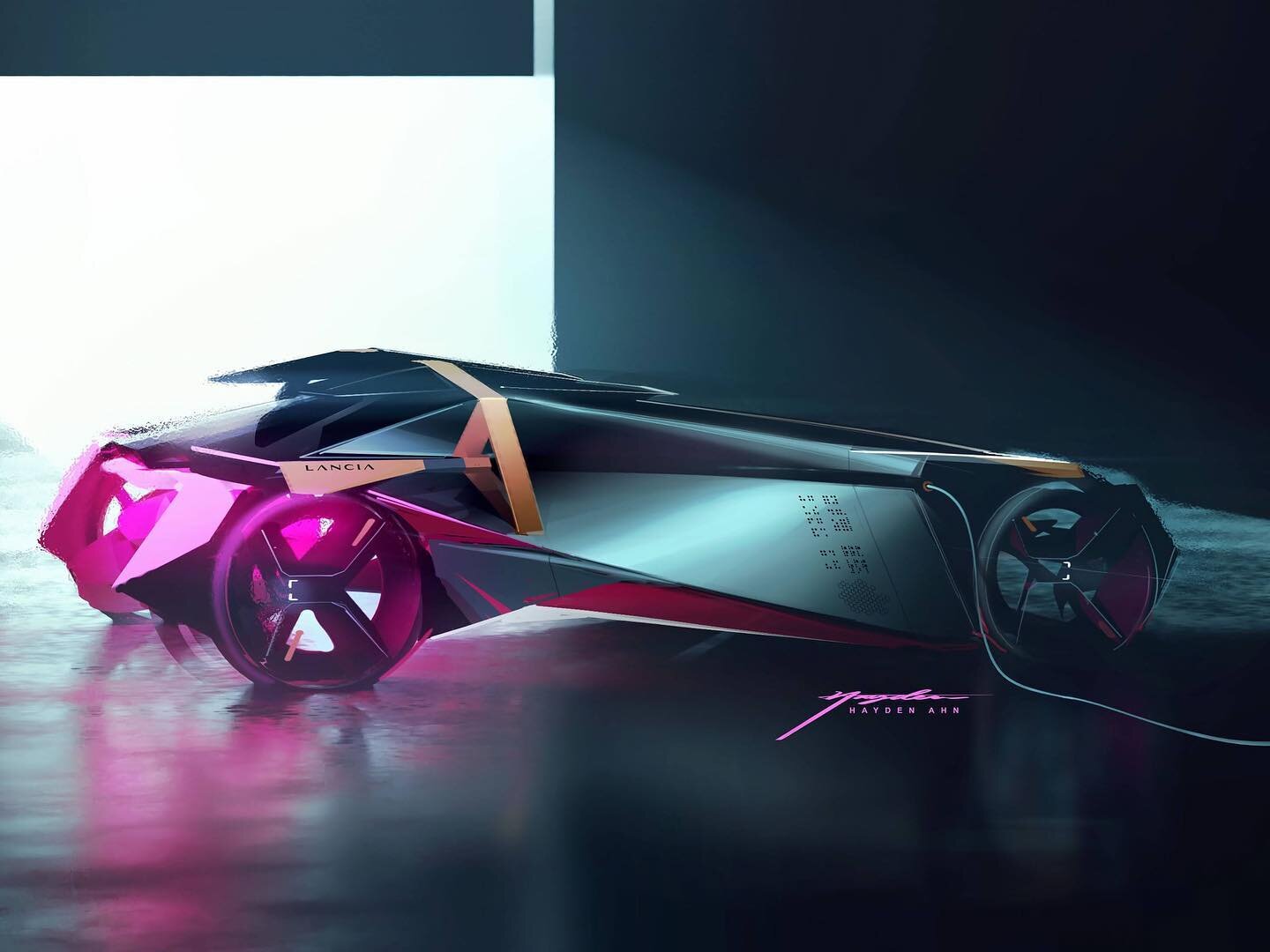 Cyberpunk Lancia

Gravity Sketch &gt; Blender &gt; Photoshop workflow experiment

#artist #artistsoninstagram #designer #cardesign #automotive #lancia #automotivedesign #gravitysketch #blender #digitalpainting transportationdesign #automotiveart #ret