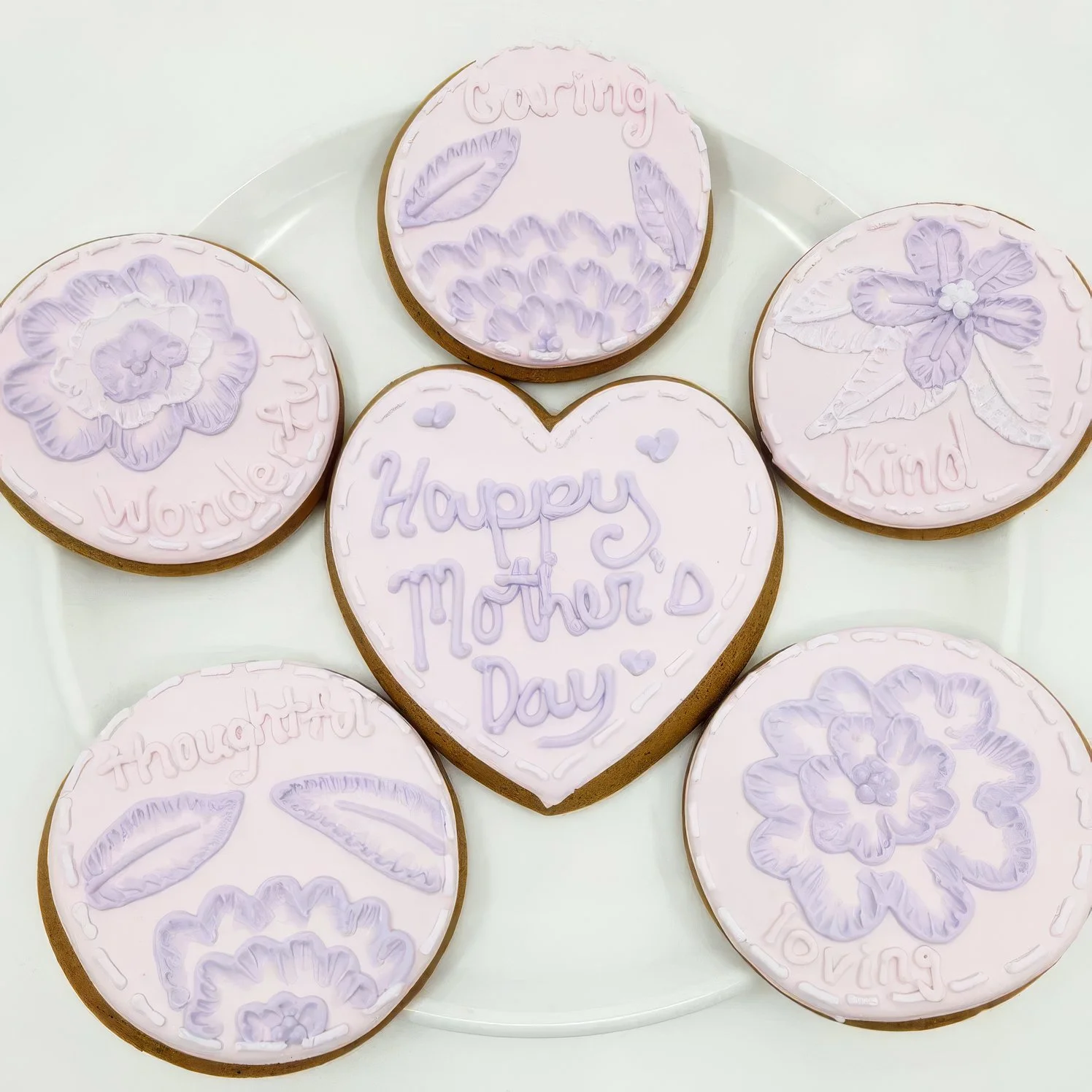Mother’s Day Cookies from The Gingerbread Factory are beautifully hand-decorated and make a thoughtful, delicious way to celebrate Mom.