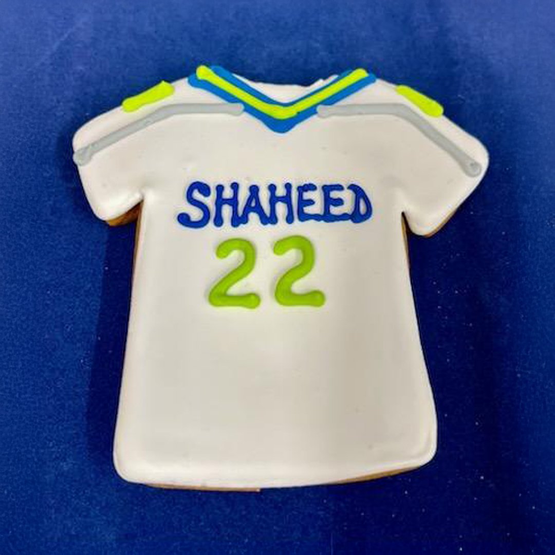 Seahawk Decorated Jersey Cookies