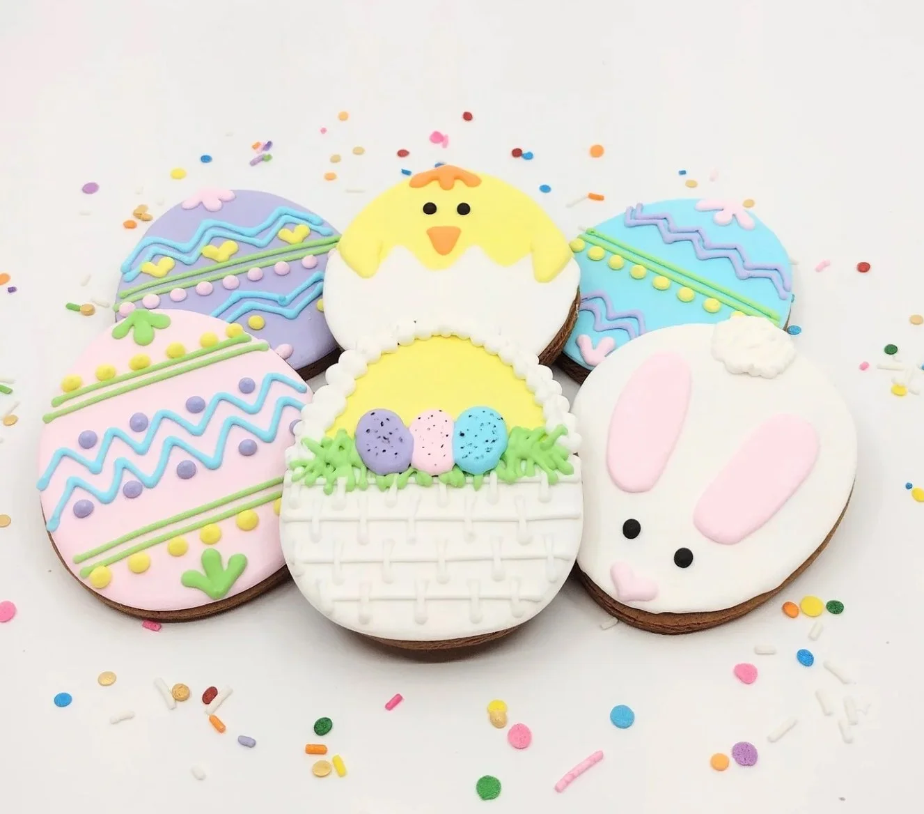 Easter Assortment Decorated Cookies