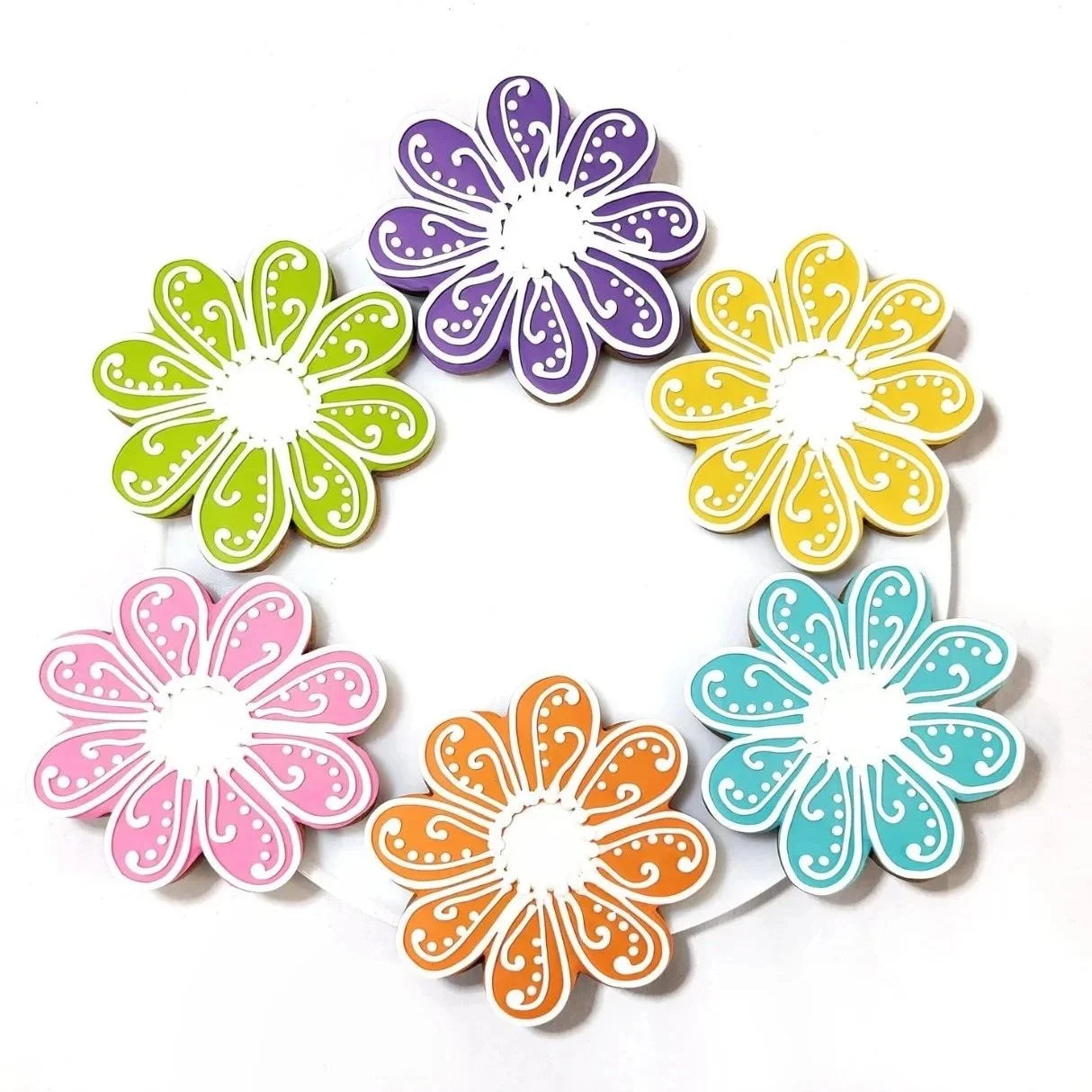 Bright & Cheerful Spring Flower Decorated Cookies fro GBF Local