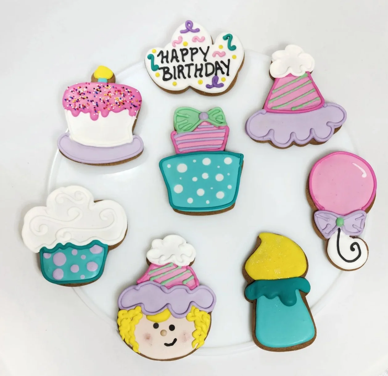 Birthday Girl Cookies (8 Pack)