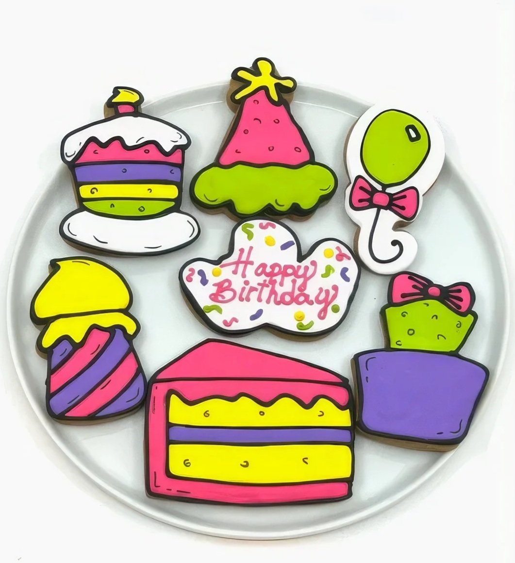 Cartoon Birthday Cookies are the Perfect Birthday Cookies for Someone Special.