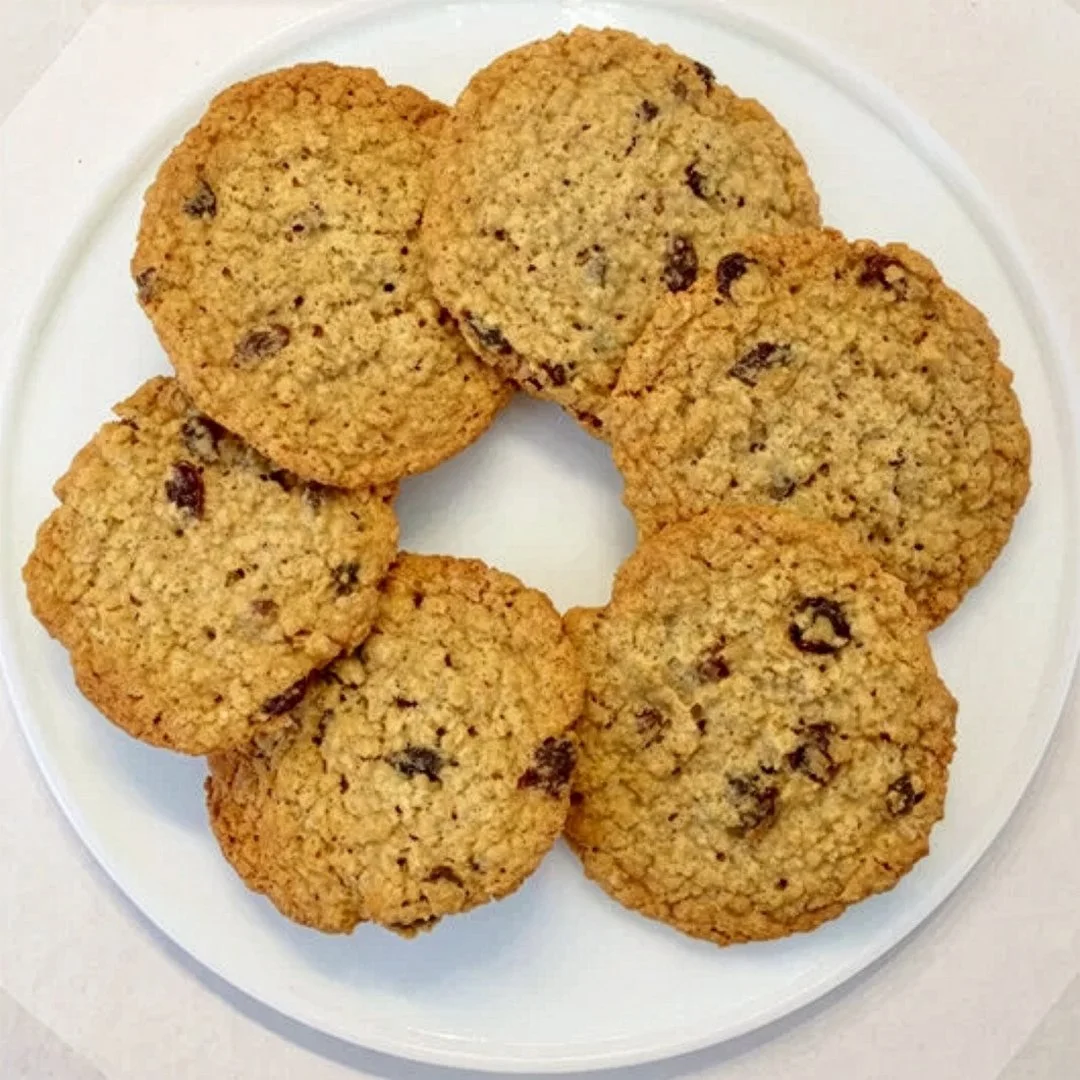 Oatmeal-Raisin cookies fresh baked from the Gingerbread Factory