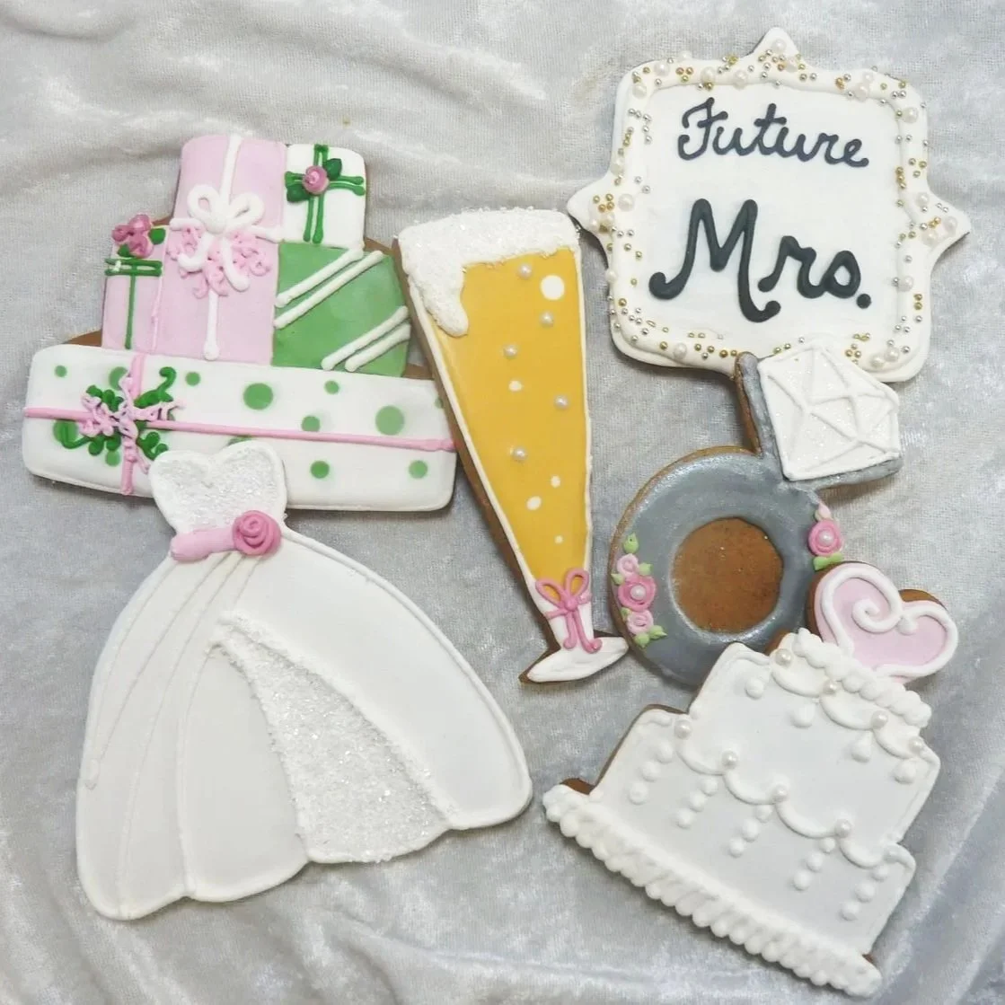 Elegant Bridal Shower Cookie Collection - GBF Local
