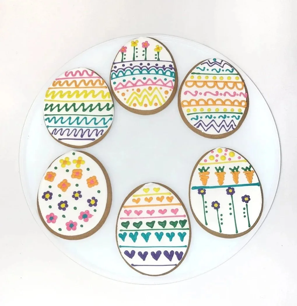 Easter Egg Hand-Decorated Cookies from the Gingerbread Factory
