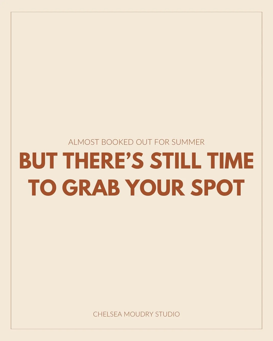 I&rsquo;ve been in go-go-go mode lately in the best way. This summer has been packed with sessions, website launches, branding shoots, travel, and more. And the calendar? She&rsquo;s almost full. 

If you&rsquo;ve been meaning to book a Foundation Se