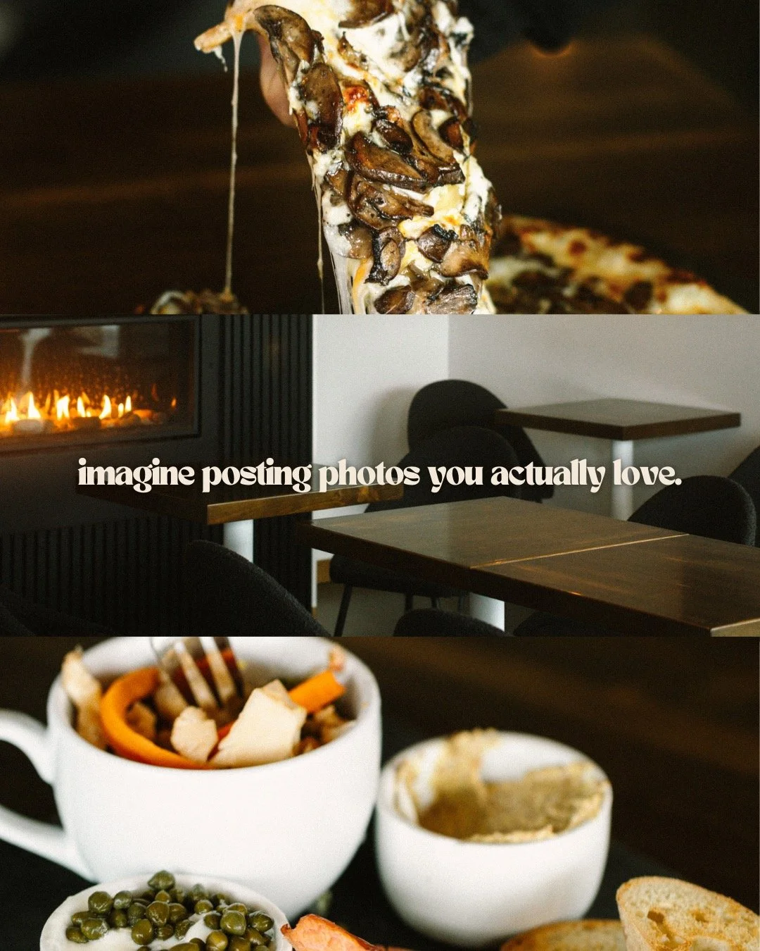 Imagine posting photos you actually love instead of stretching your last two pictures into 14 different posts, or simply not posting at all. Imagine not having to scroll through your camera roll for old content just to get distracted by photos of tha