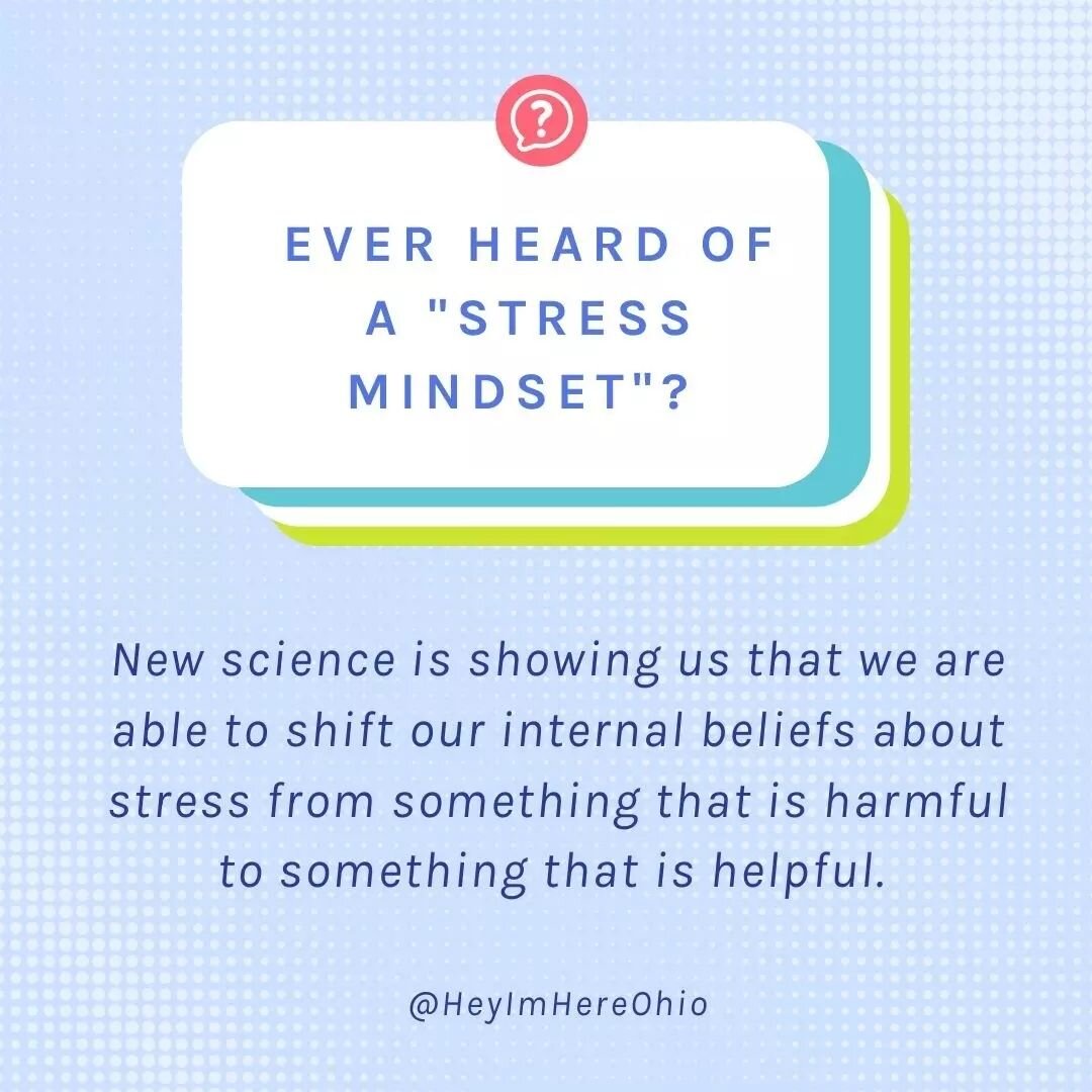 Ever heard of a &quot;stress mindset&quot;? New science is showing us that we are able to shift our internal beliefs about stress (our stress mindset) FROM something that is harmful TO something that is helpful. 

As @NeuroHacker puts it: &quot;How w