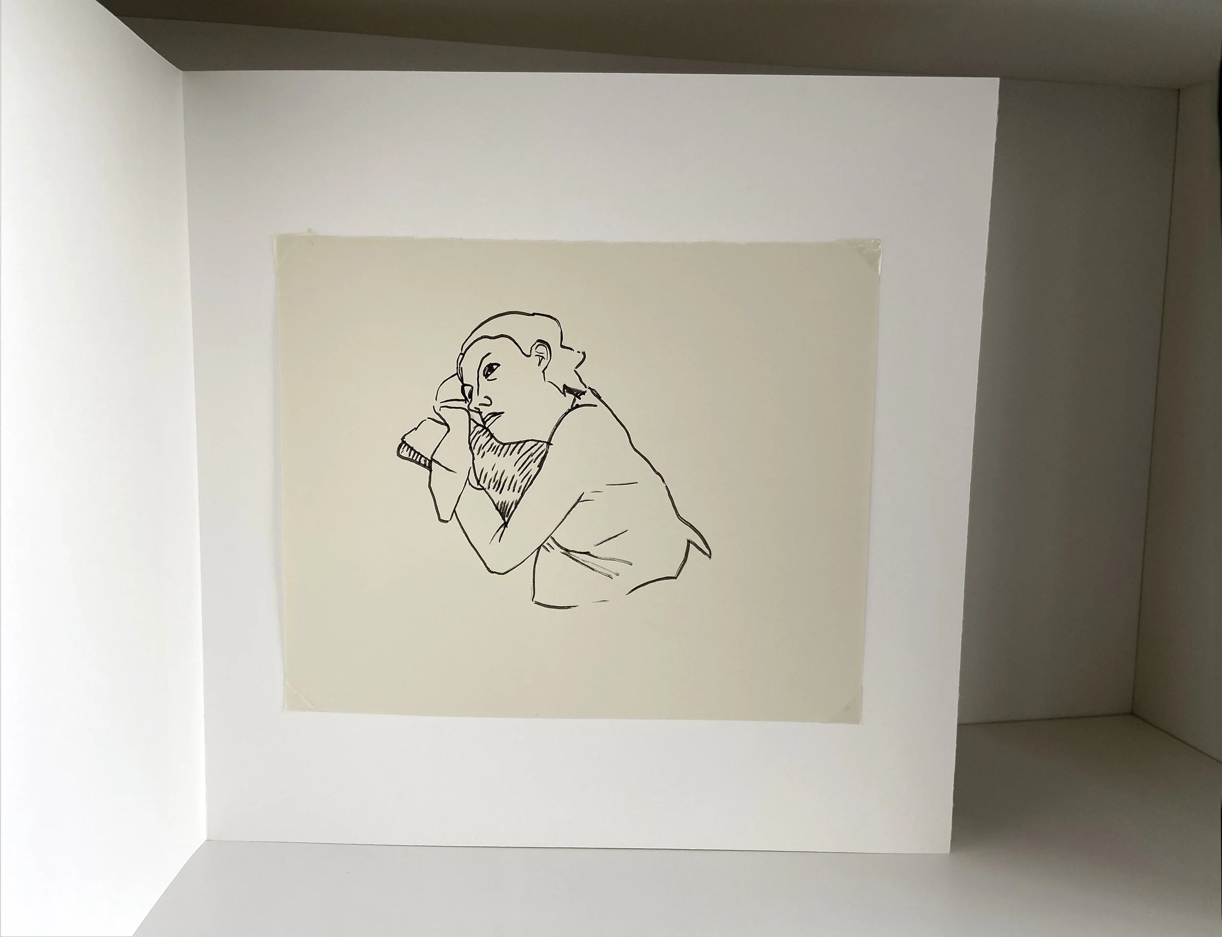 book, artist book, artist made book, handmade book, process, accordion book, photography, photo sequence, ditta baron hoeber, philadelphia artist, portrait, drawing, sumi ink, gouache, drawing sequence, brush and ink