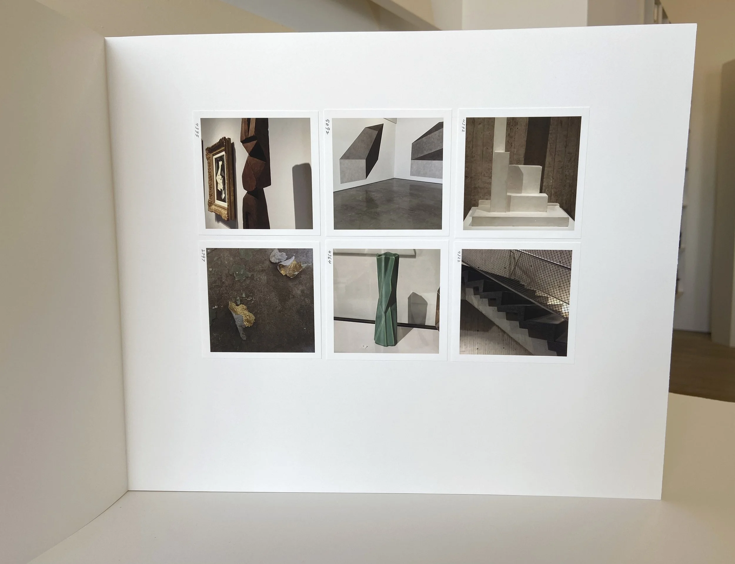 interior, interior space, interior object, still life, photograph, handmade book sculpture, photographic sequence