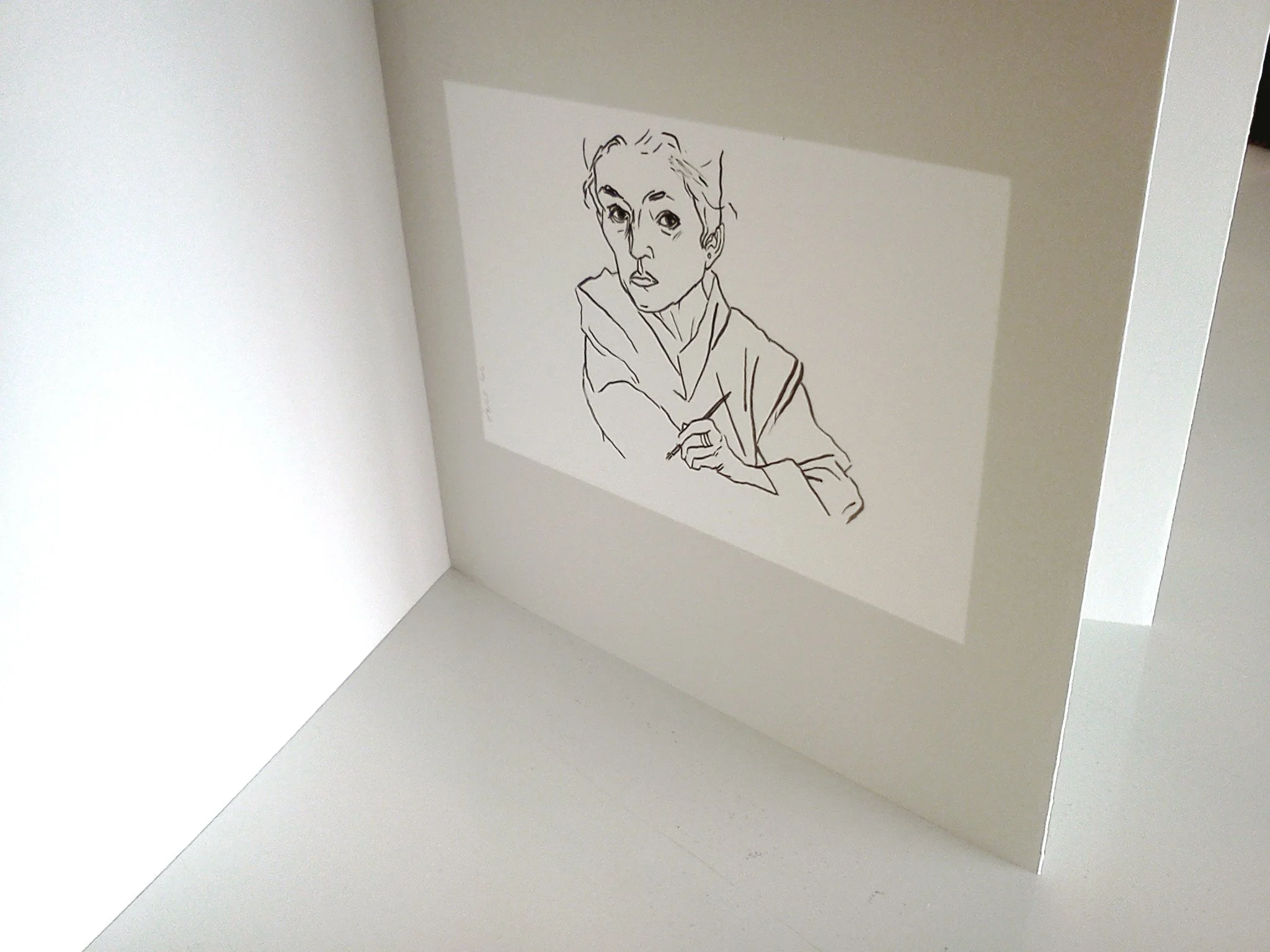 books, artist books, artist made books, handmade, portraits, self portraits, drawings, editioned books, process, making, accordion books,  ditta baron hoeber, philadelphia artist, brush and ink, sumi ink, drawing sequences, repetition