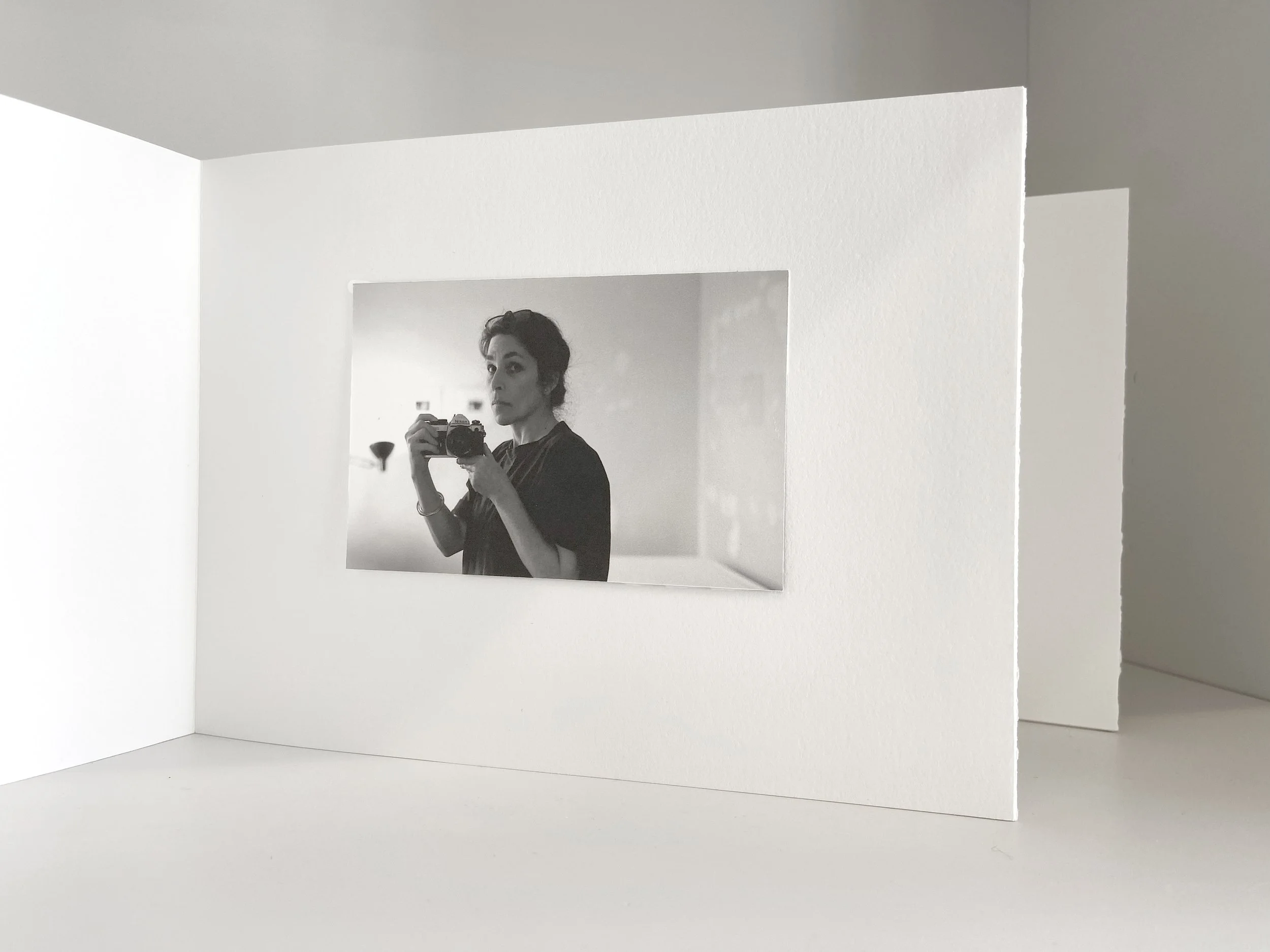 book, artist book, artist made book, handmade book, process, accordion book, photography, photo sequence, ditta baron hoeber, philadelphia artist, self portrait, black and white film