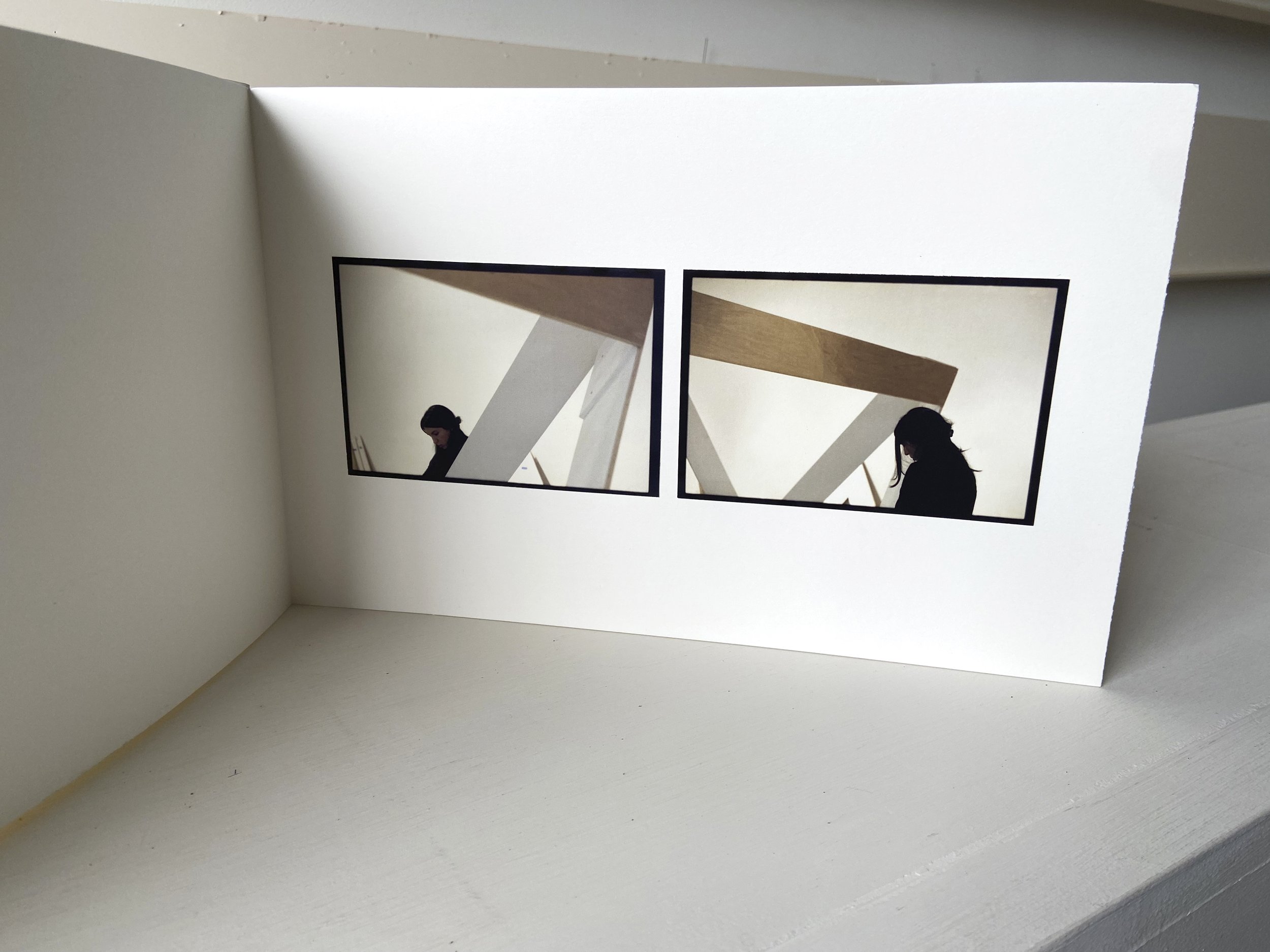 books, artist books, artist made books, handmade, editioned books, process, making, accordion books, ditta baron hoeber, philadelphia artist, anne tyng, ingrid schaffner, ica philadelphia, inhabiting geometry, platonic solids, photographic sequence