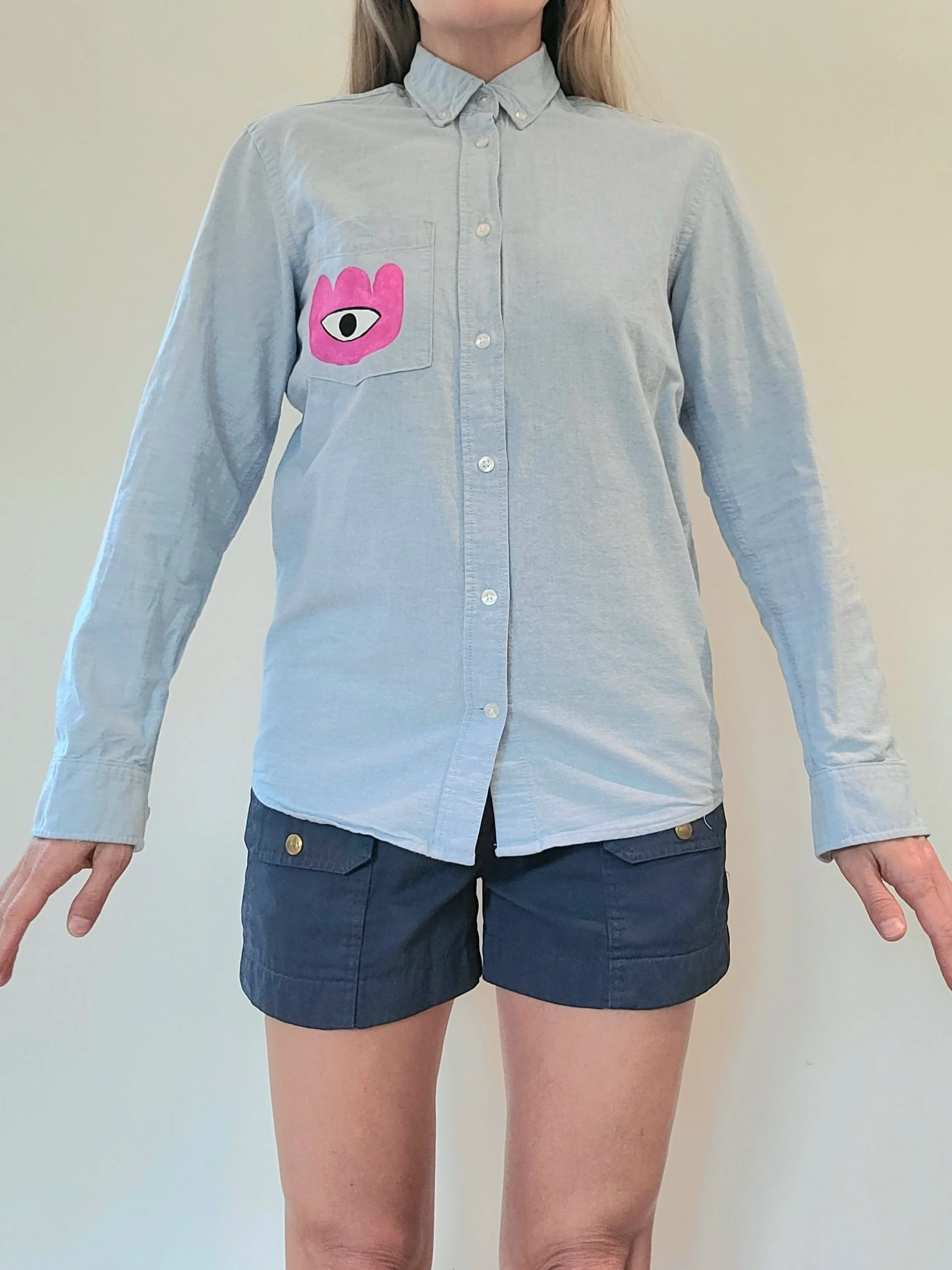 #6 - Label: H&M - Size: Men’s Regular Fit XS - Measurements: Length:  28”, Pit-to-pit: 19” - Materials: 100% cotton - $40