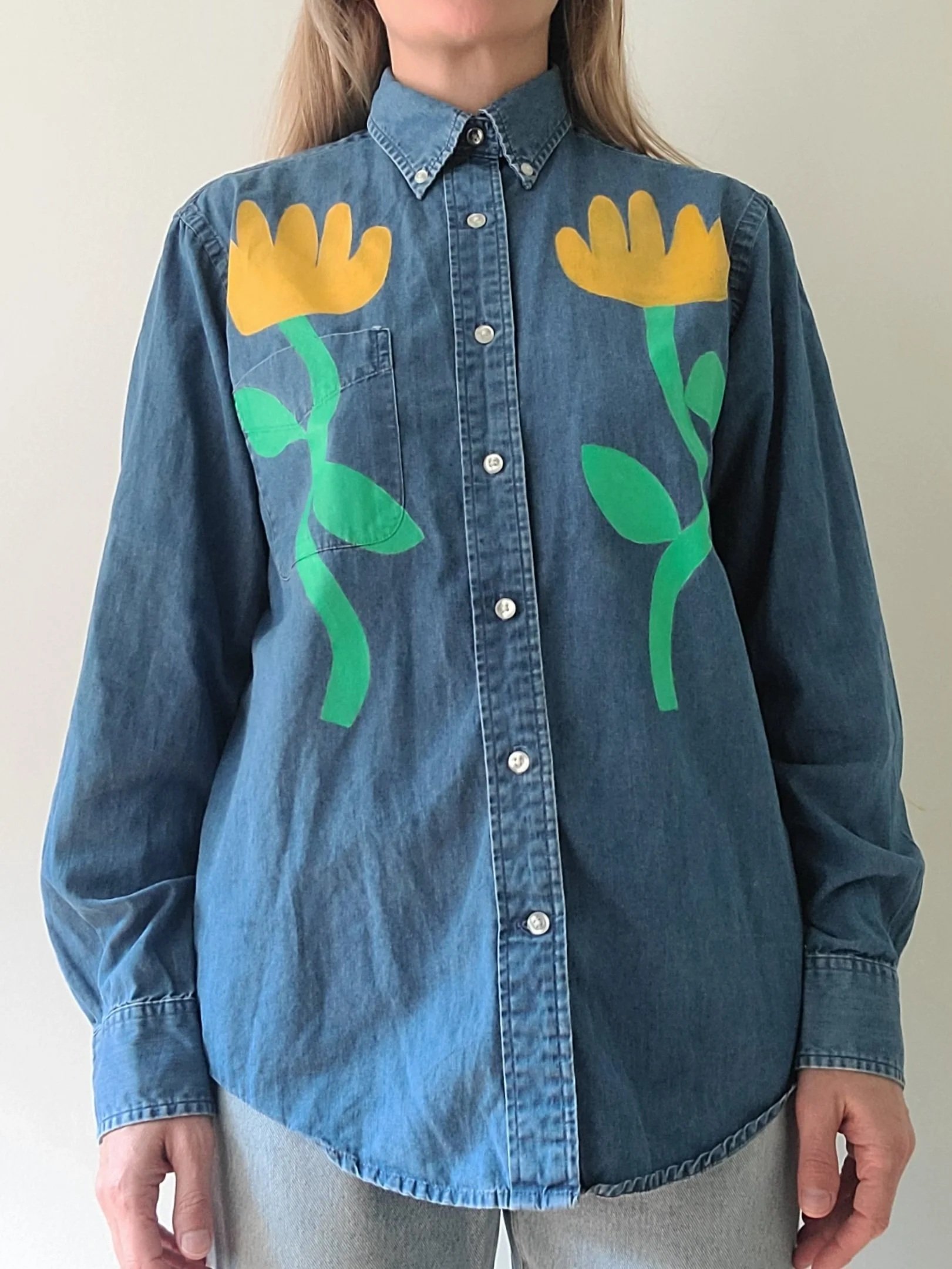 #2 - St. John's Bay - Men's (oversized) Small - Length: 28”; Pit-to-pit: 21” - 100% cotton - $75